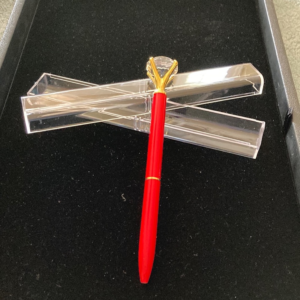 Scarlet Crystal Diamond Pen